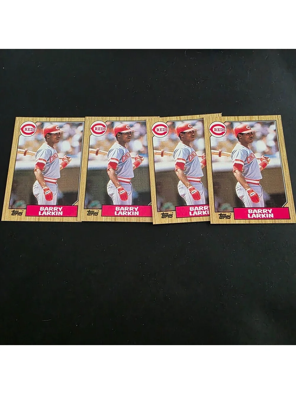 1987 Topps - Barry Larkin #648 (RC) Lot of 4
